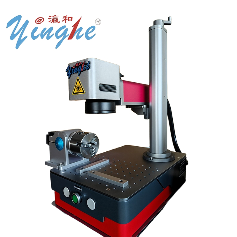 Yinghe Reliable High-Speed Engraving Intelligent Jewelry Fiber Laser Marking Machine with Rotating Axis