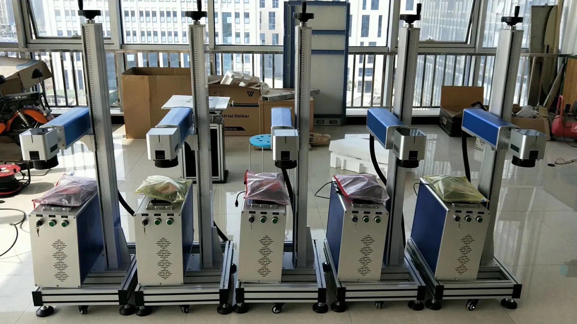 High Speed Online Flying Fiber Laser Marking Machine Details
