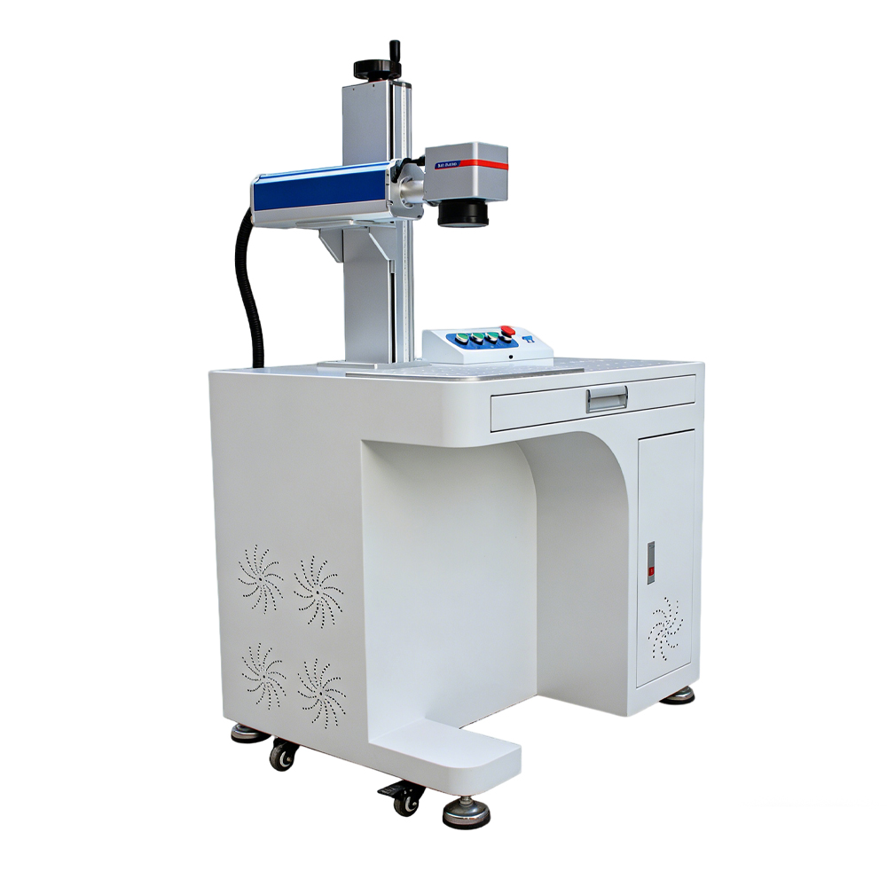 20W 30W 50W Bench-Top Air-Cooled High Precision Fiber Laser Marking Machine For Metal Security Seals Easy To Operate