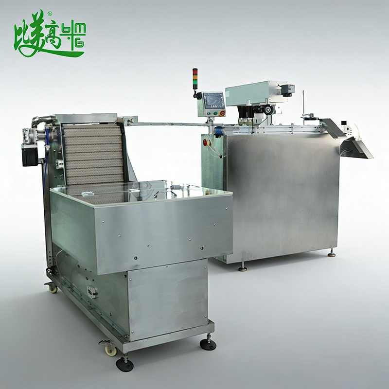 Automatic Bottle Cap UV Laser Marking &amp; Vision Inspection with Auto Reject System