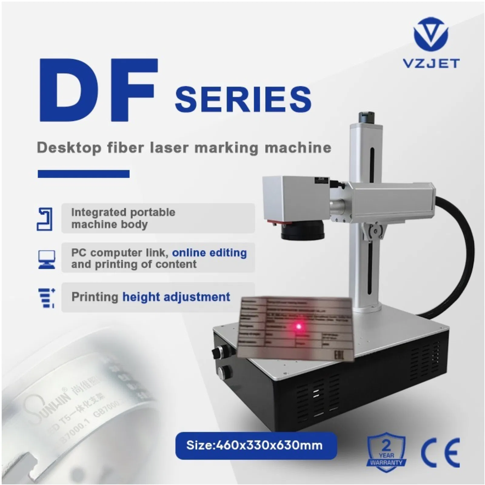 High-Precision 30W Desktop Laser Features Integrated Cooling System and Stable Performance