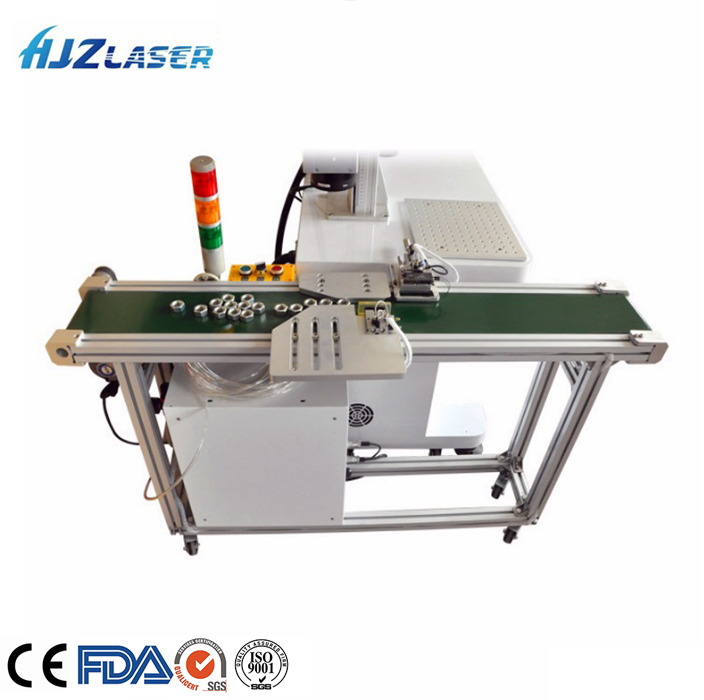 Online Fly Laser Wire Cable Marking Machine for Printing Number Coding Date Numbering Engraving Logo