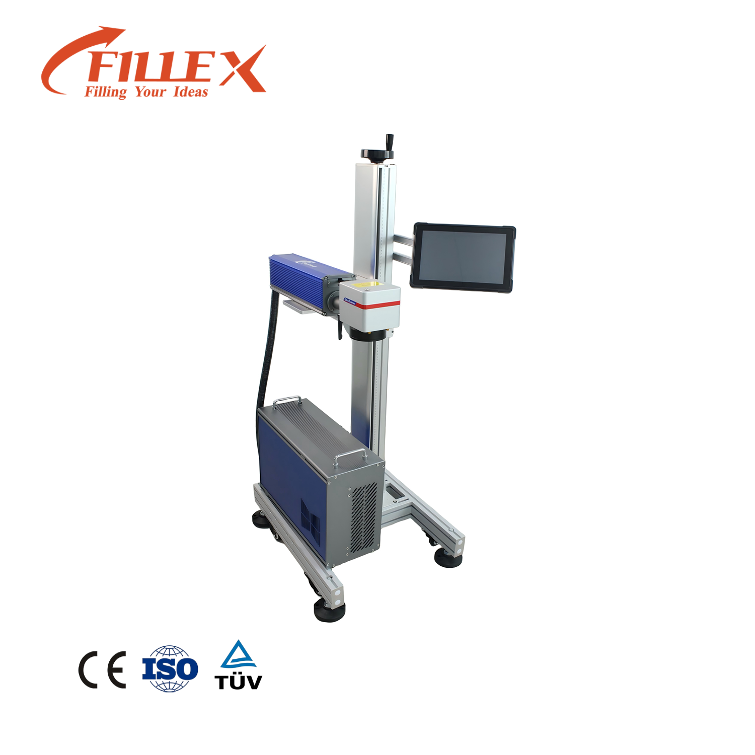 Automatic Laser Marking Machine for PVC Plastic Pipe and PE Cable with 30-50W Power Fiber Laser High Precision Durable Equipment