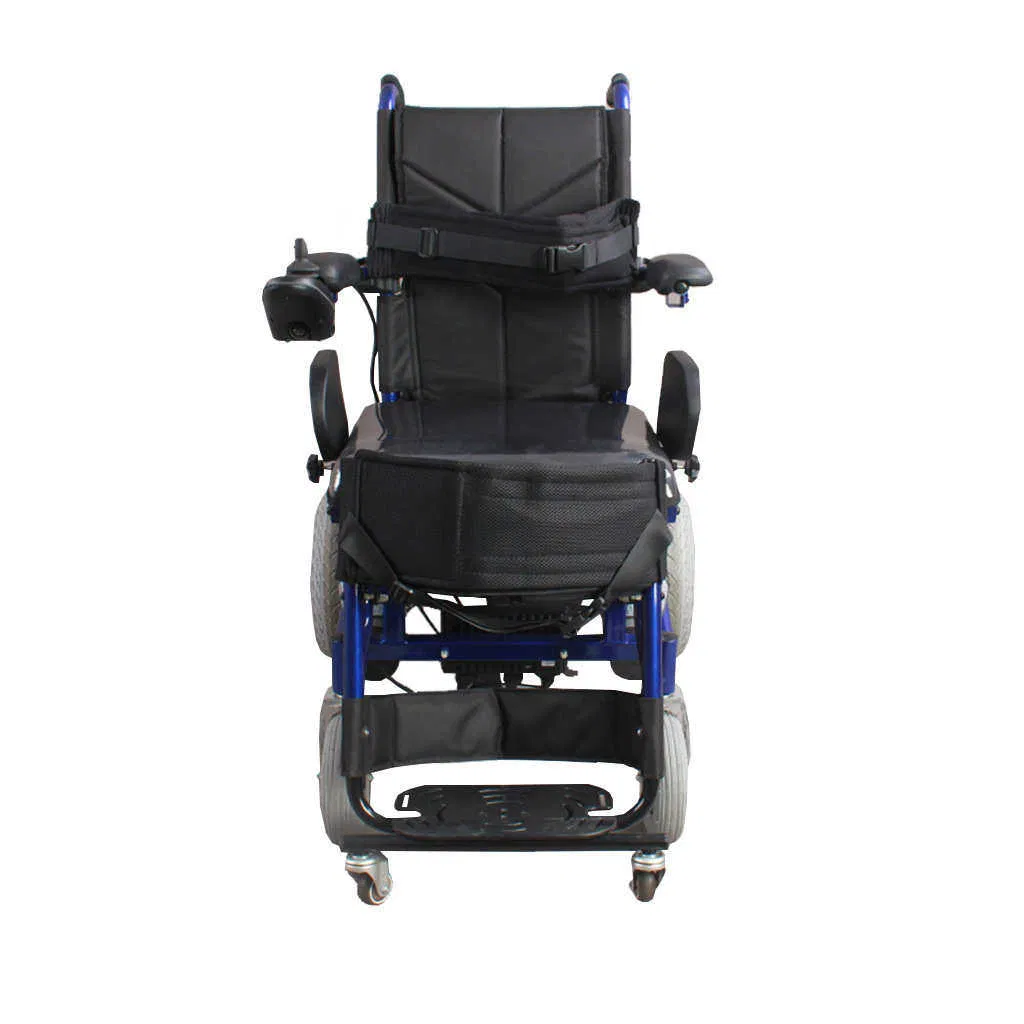 Electric Standing Wheelchair with Safe Lift Function for Rehabilitation and Circulation