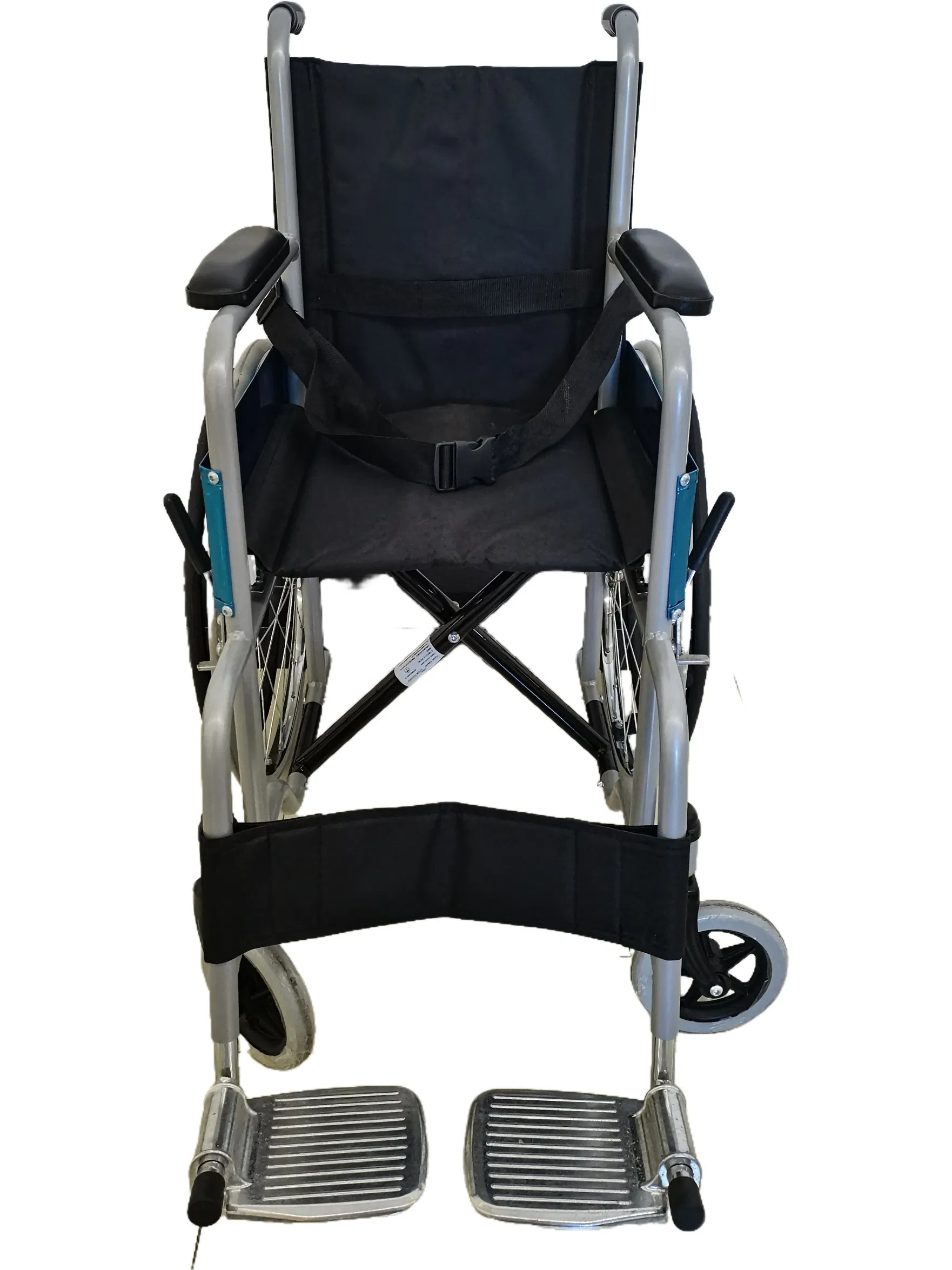 Economy Folding Coated Pediatric Manual Wheelchair for Kids Children Portable Self Propelled Narrow Seat 35 Cm