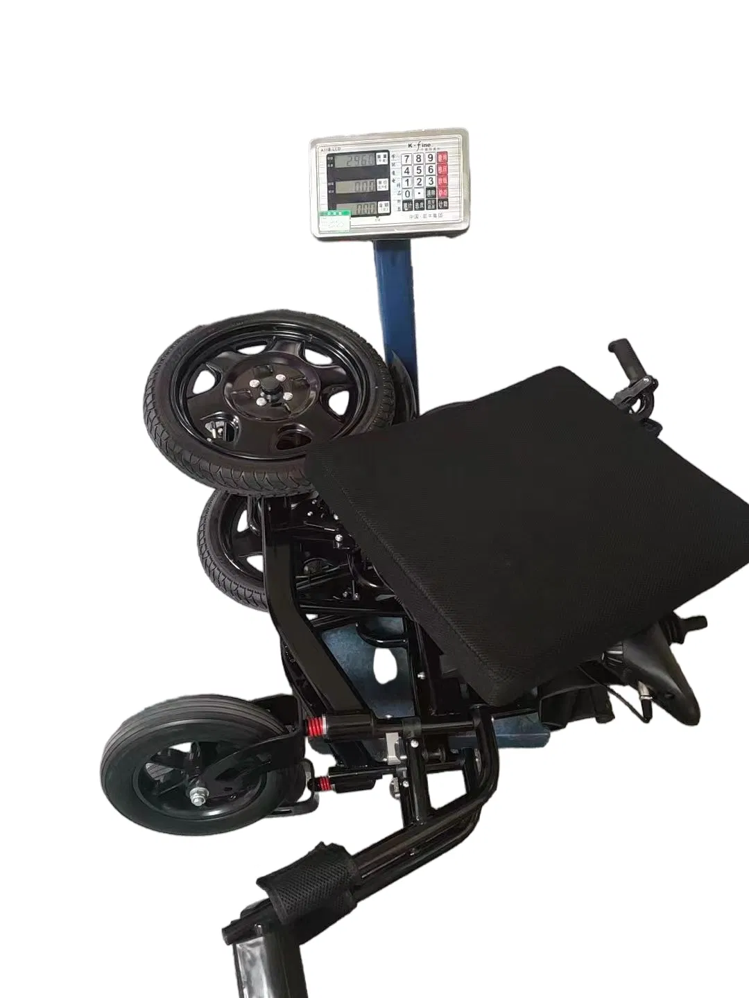 Durable Steel Manual Wheelchair with Foldable Backrest for Easy Transport