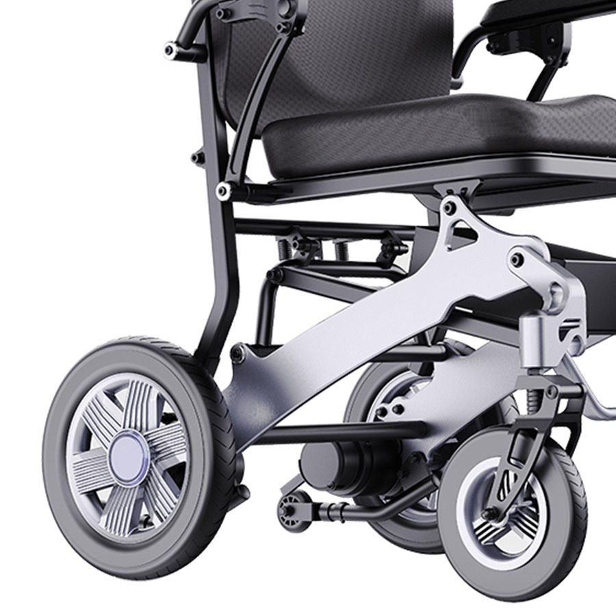 Spot Supply Aluminum Alloy Foldable Wheelchair for Hospitals