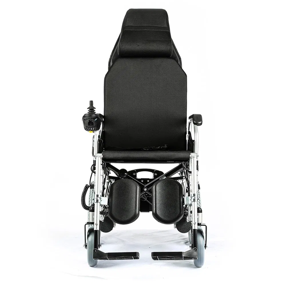Compact and Foldable High Backrest Reclining Electric Wheelchair: Ideal for Seniors