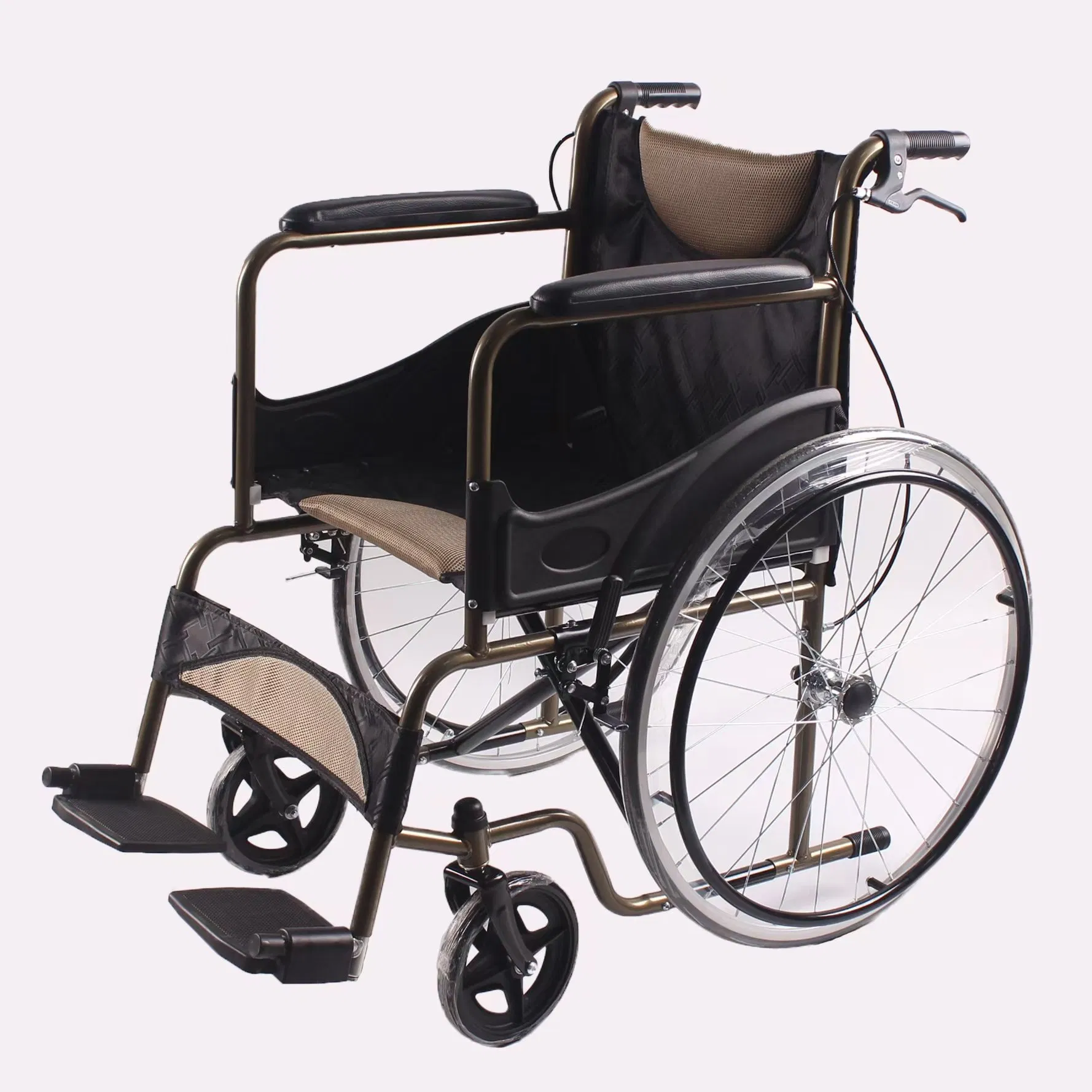 Heavy Duty Steel Manual Wheelchair Wide for Fat Person