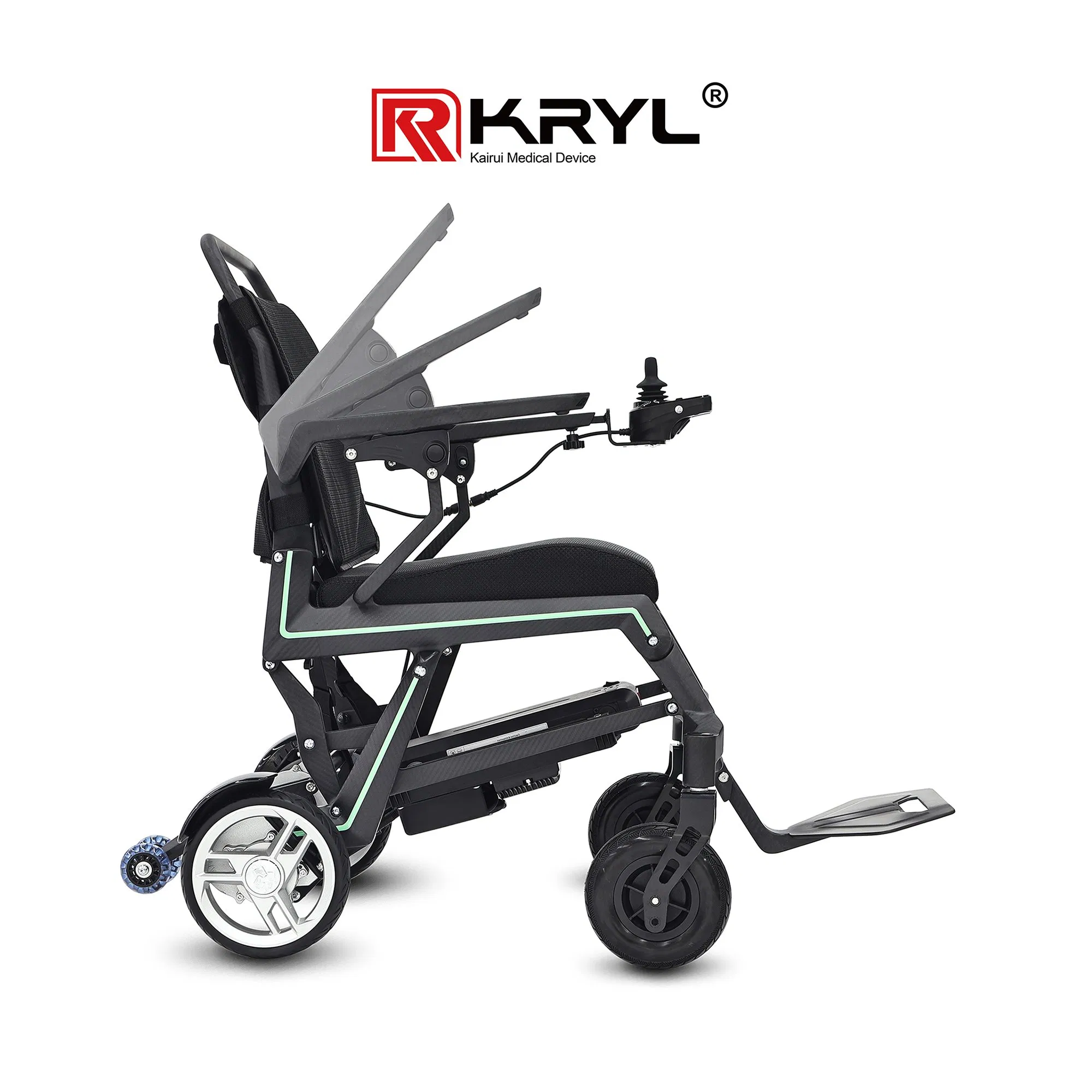 Super Light Power Travelling Outdoor Electric Folding Carbon Fiber Wheelchair for The Disabled