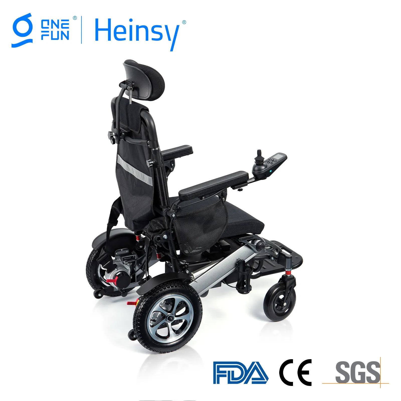 Yl-9005 CE Lightweight Fold Motorized Aluminum Alloy Portable Foldable Electric Climbing Stair Medical Folding Power Wheelchair for Elderly Disabled Handicapped