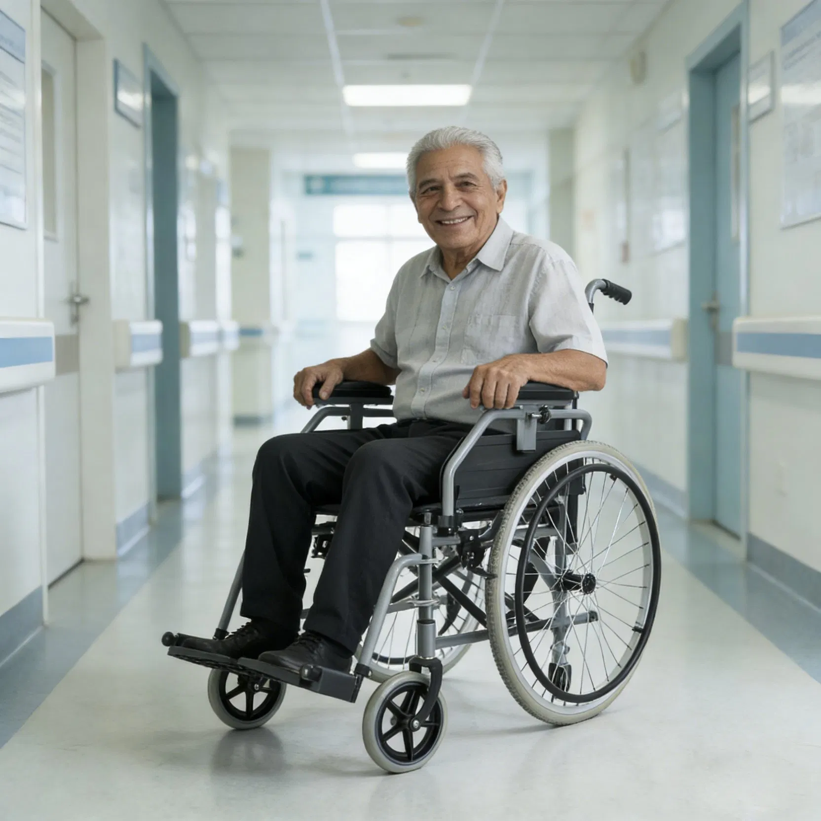 Heavy-Duty Manual All Terrain Wheelchairs for Adults Outdoor Mobility Solution