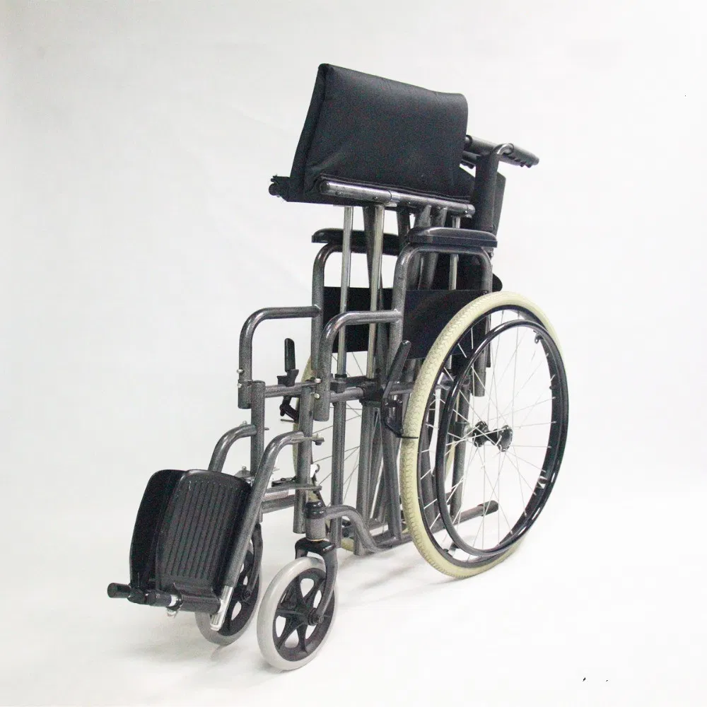Larger Seat Width Heavy Duty Bariatric Manual Folding Steel Wheel Chair Guangzhou Topmedi