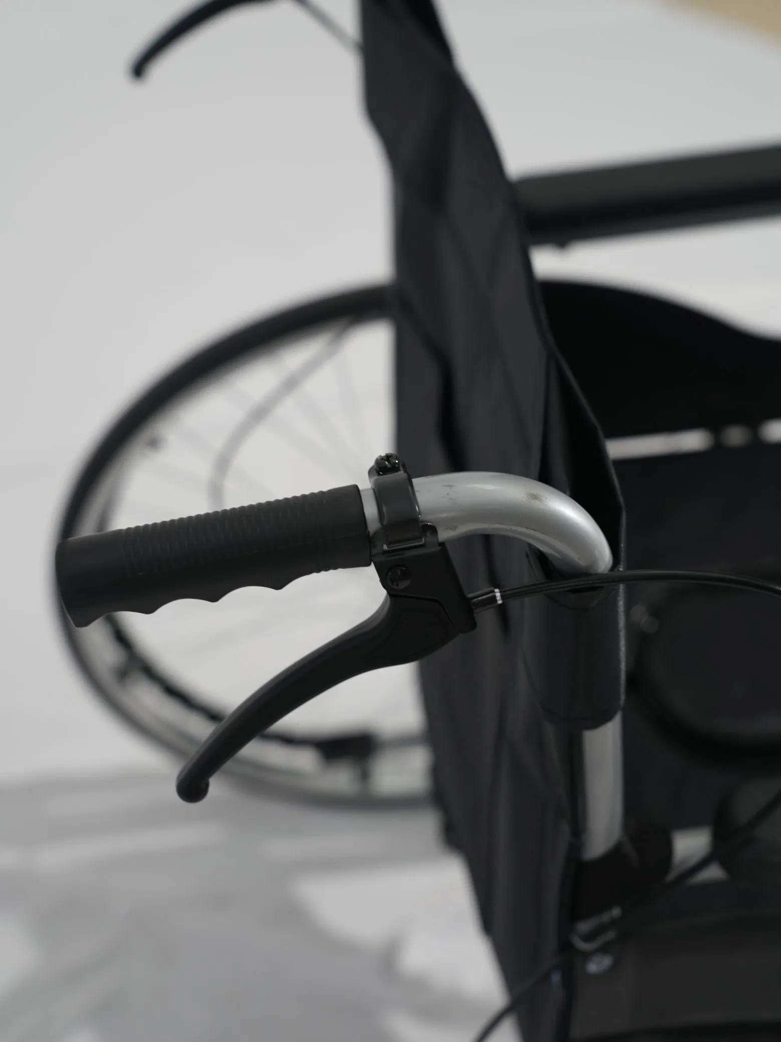 Lightweight Comfortable Foldable Steel Manual Wheelchair for Disabled Elderly