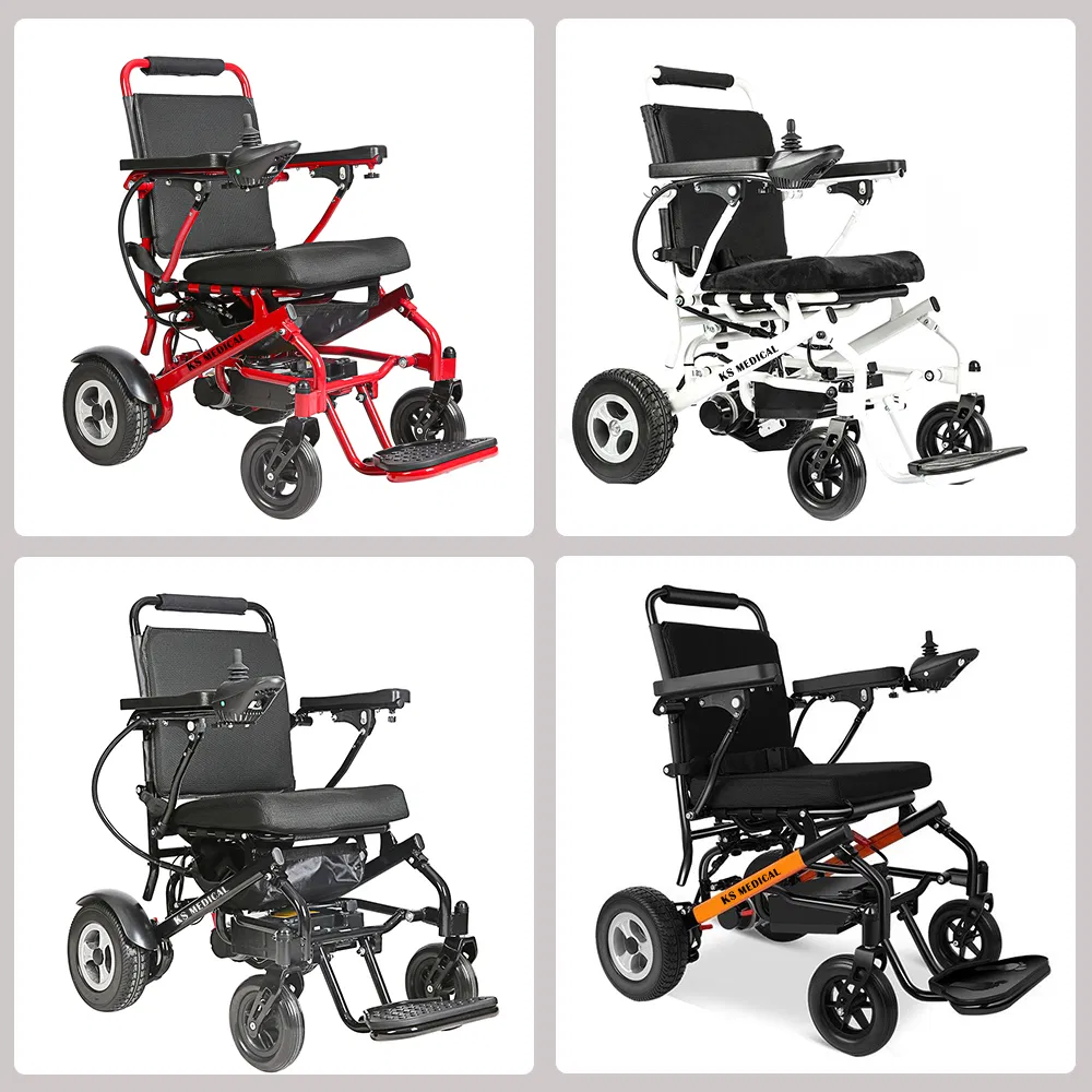 Ksm-602 Best Selling Motorized Electric Mobility Chair with Lithium Battery Mdr Certified Power Electric Wheelchair for Indoor Outdoor Use