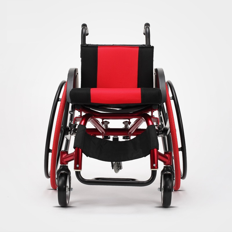 Ksm- 220 Rigid Frame Sport Wheelchair Good Quality Folding Manual Transport Wheelchair