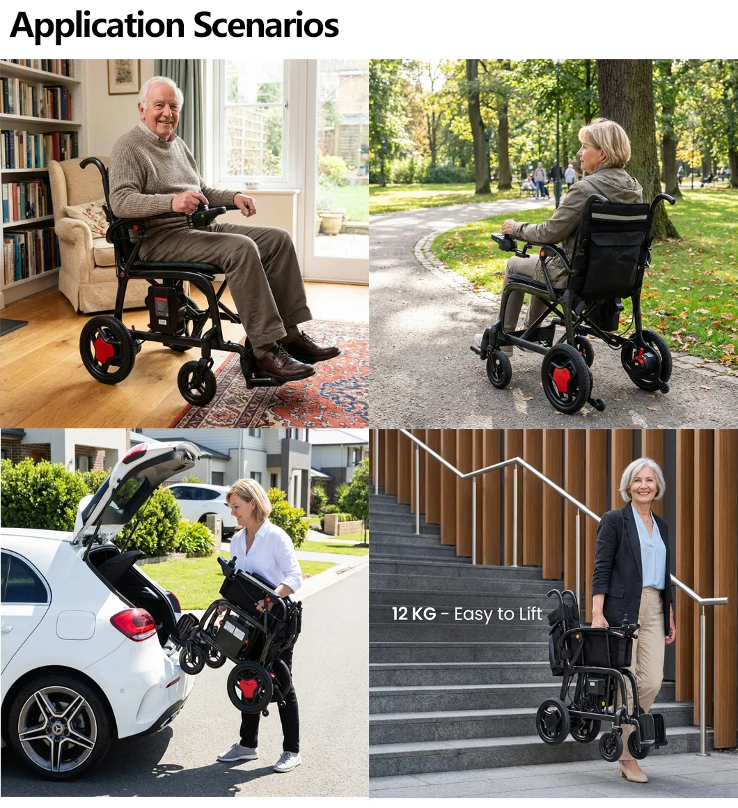 Carbon Fiber Folding Electric Wheelchair Dimensions