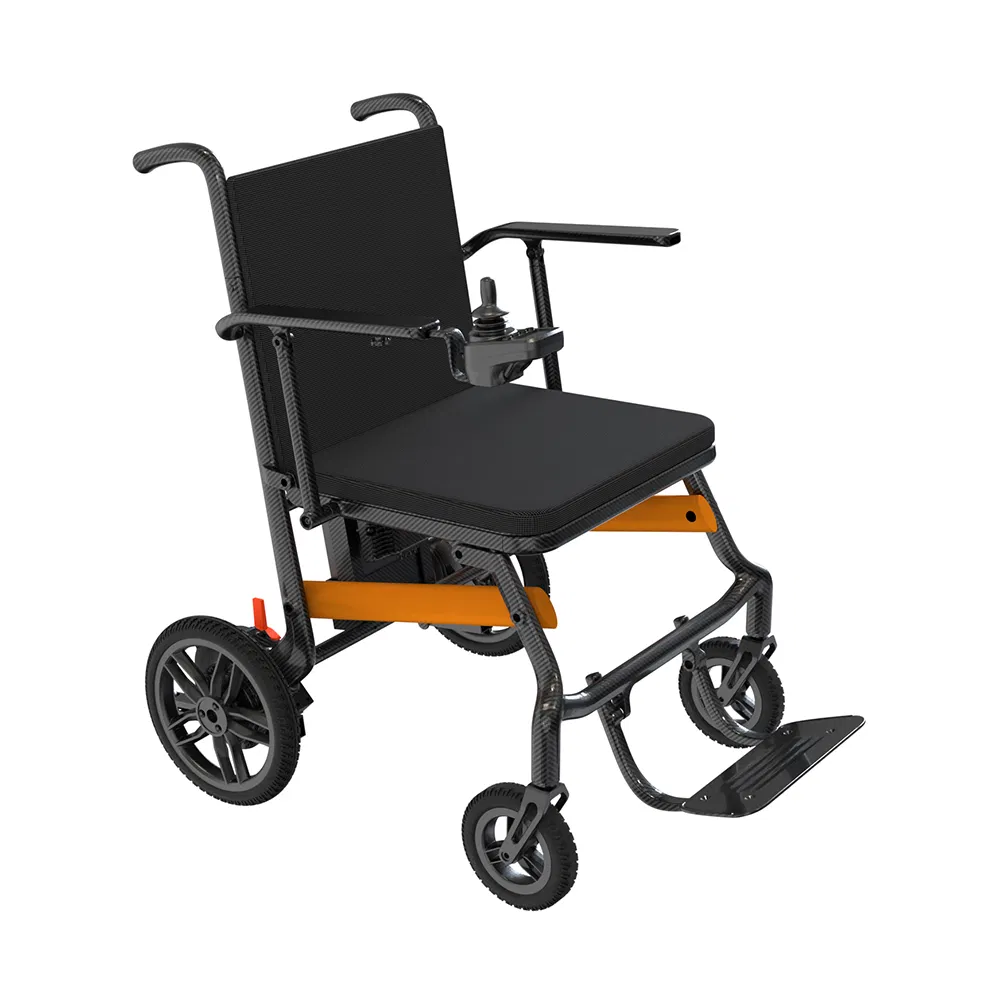 Factory Price Carbon Fiber Folding Wheelchair Stair Climbing Electric Wheelchair for Hospitals