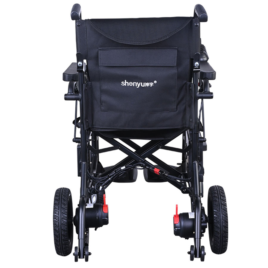 Aluminum Lightweight Easy Folding Portable Electric Power Wheelchair for Disabeld Adults