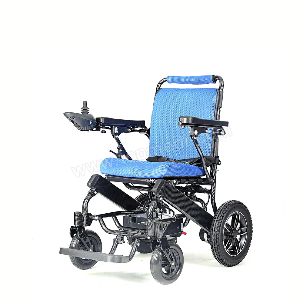 Rehabilitation Equipment Folding Power Wheel Chair Mobility Scooter Silla De Ruedas Lightweight Motorized Electric Wheelchair