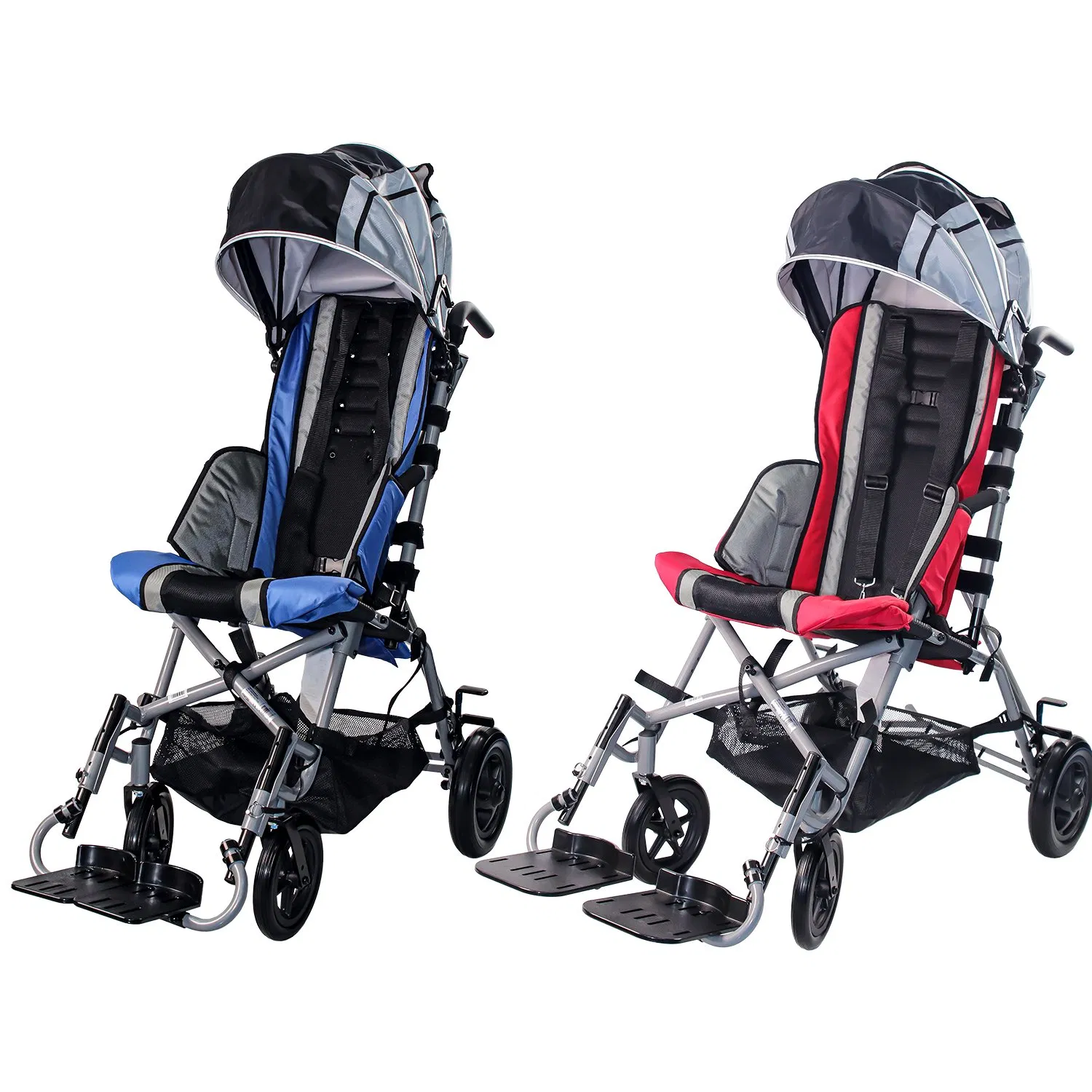 Pediatric Equipment High Back Reclining Cerebral Palsy Baby Foldable Children Wheelchair Trolley for Kids