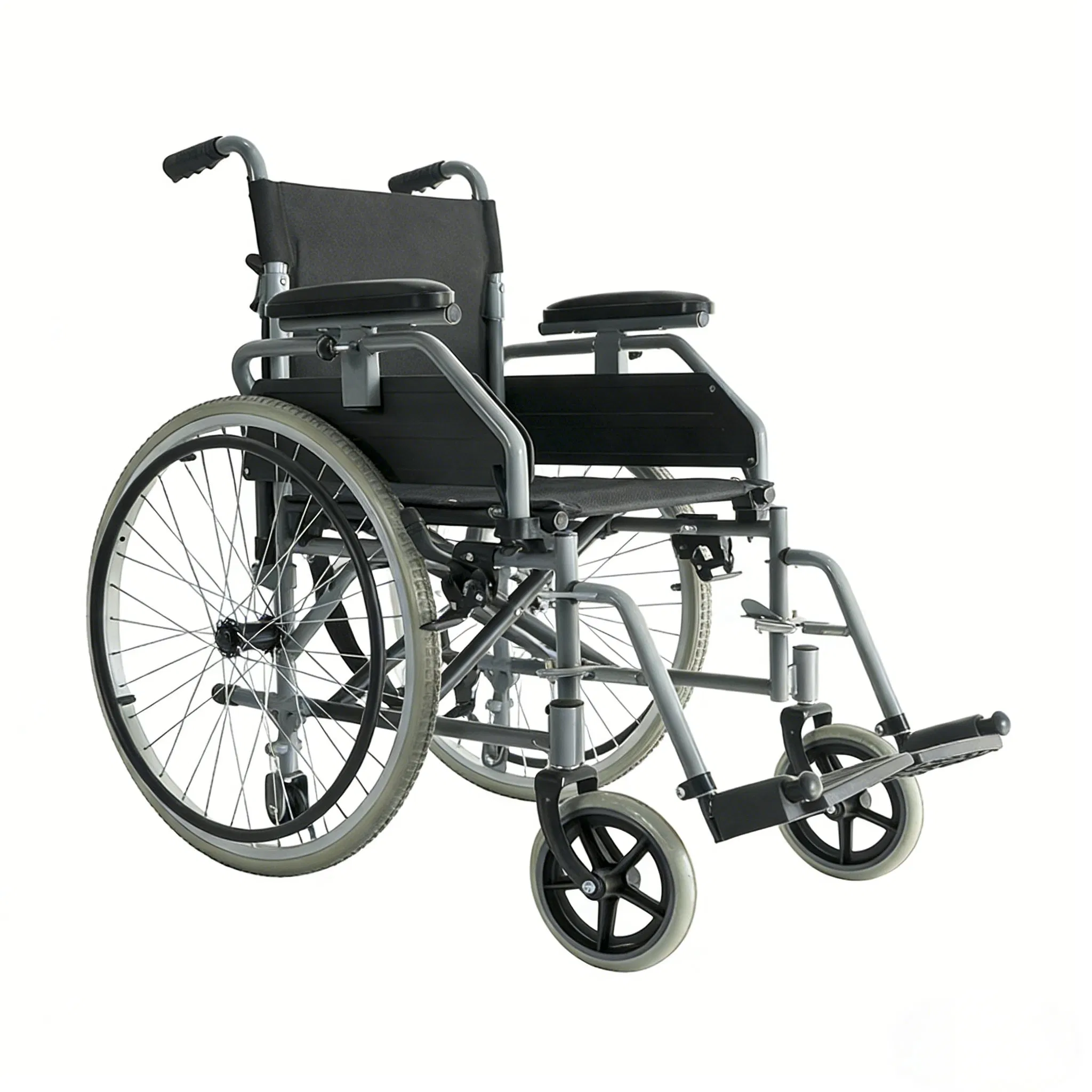 Customizable Heavy-Duty Transport Chair for Elderly with 18"Ergonomic Seating, Adjustable Armrest &amp; Legrest