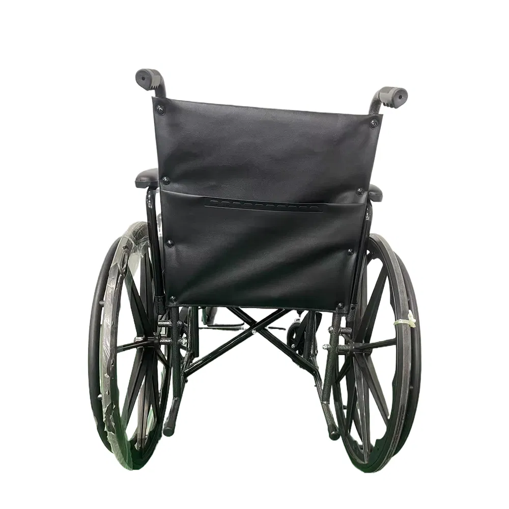Attendant Brakes Footrest Manual Fold Metal Aluminum Reclining &amp; Tilt-in-Space Frame Hospital Handicapped Commode Wheelchair