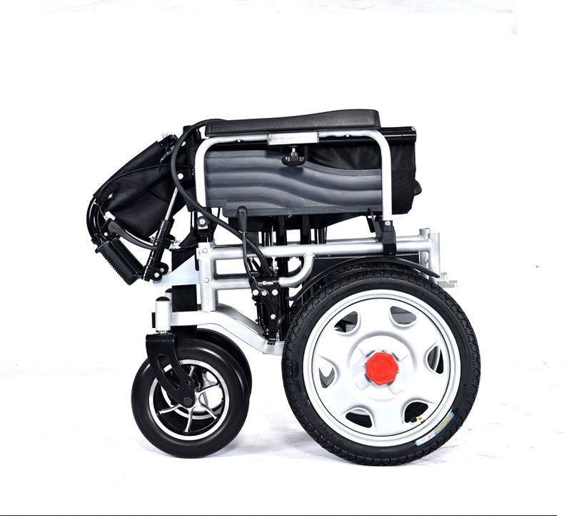Elegant &amp; Foldable Aluminum Alloy Electric Wheelchair with Small Folding Space