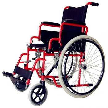 Customizable Affordable Manual Wheelchair with 24-Inch All-Terrain Wheels
