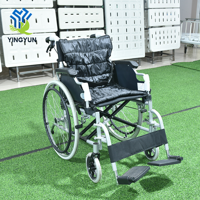 Factory Price Steel Foldable Steel Manual Lightweight Patient Wheelchair