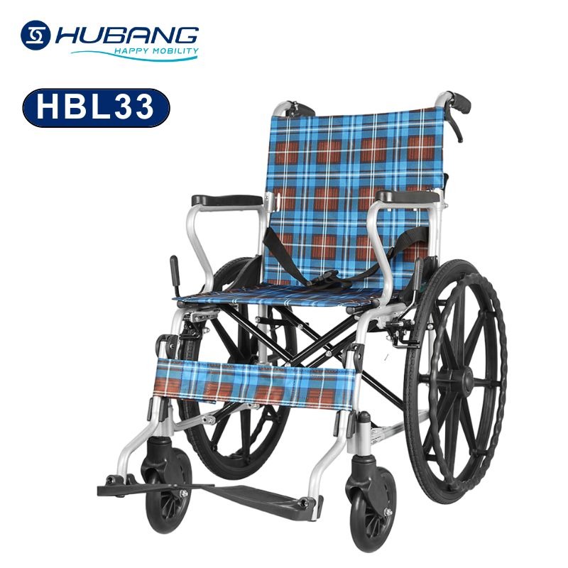 Foldable Manual Wheelchair All Terrain Big Wheels Lightweight Folding Aluminium Alloy Manual Wheelchair for Travel