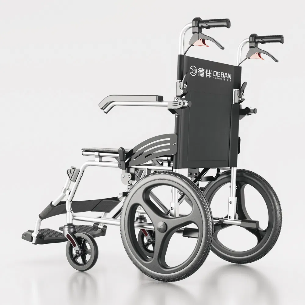 New Stylish Design Aluminium Manual Wheelchair Lightweight Good on All Terrain