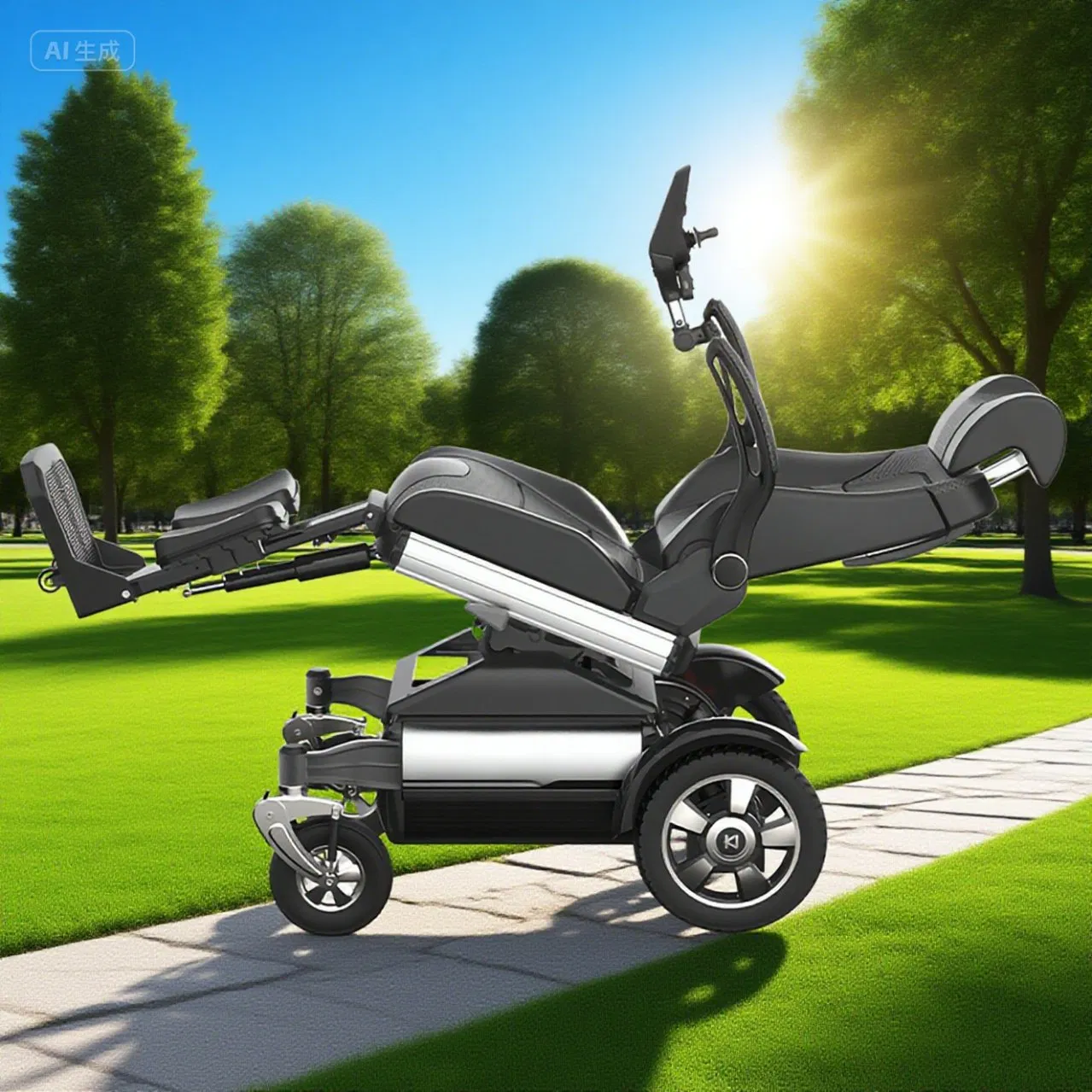 Heavy Duty Mobility Electric Wheelchair Price in India Foldable Manual and Electric Kl-880