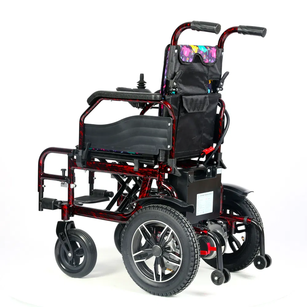 Ksm-503c Pediatric Handicapped Equipment Electric Power Kids Wheelchair Prices Lightweight Folding Wheelchairs for Children