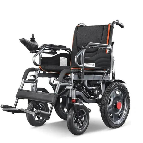 China Folding Steel Baichen Foldable Manual Fold up Wheelchairs Lightweight All Terrain Electric Wheelchair