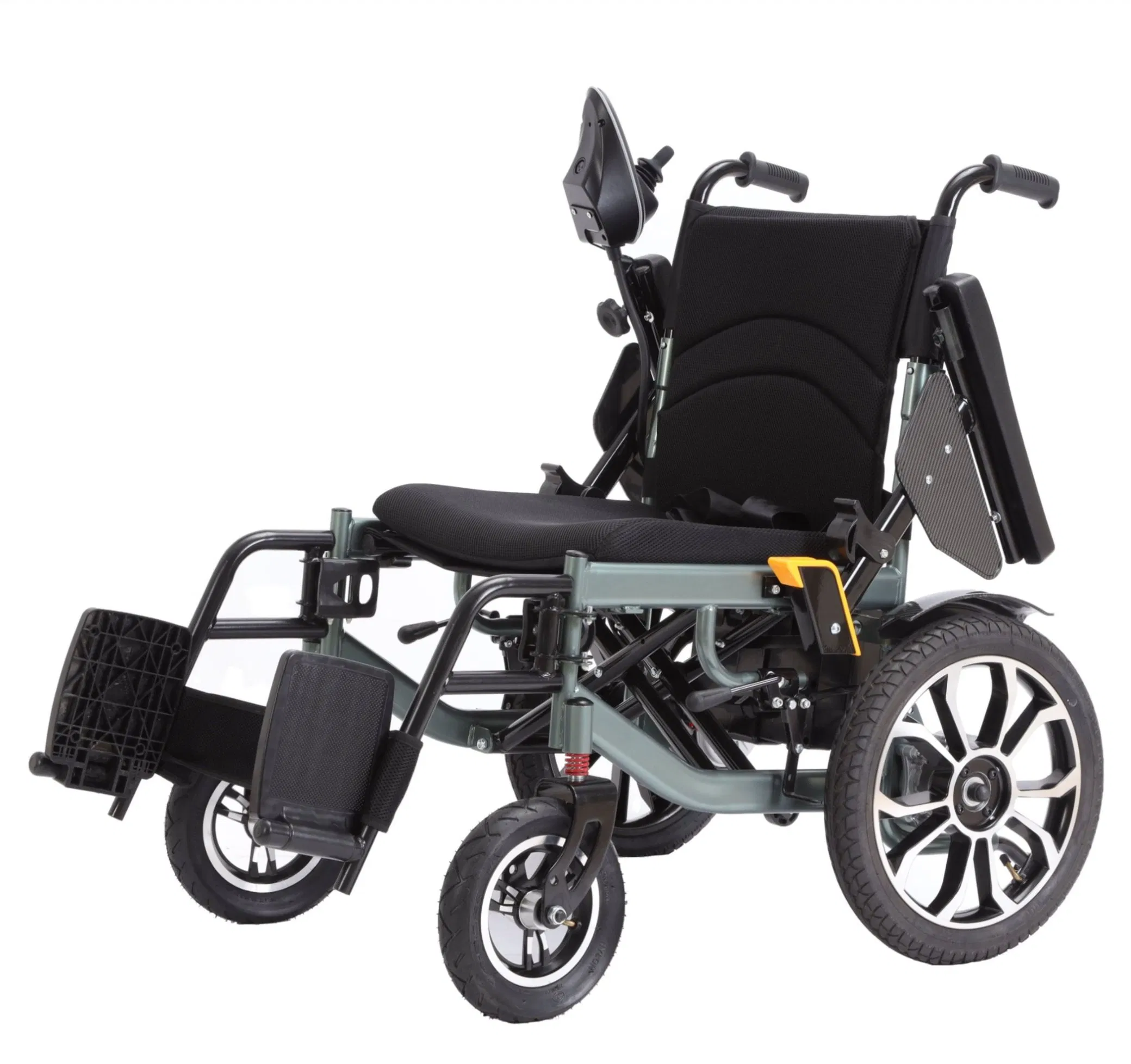 Wide Powerchair Best Indoor Walking Aids Mobility Power Folding Wheelchair for Elderly