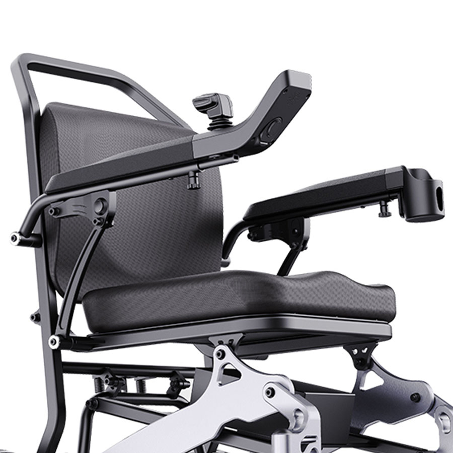 Spot Supply Aluminum Alloy Foldable Wheelchair for Hospitals