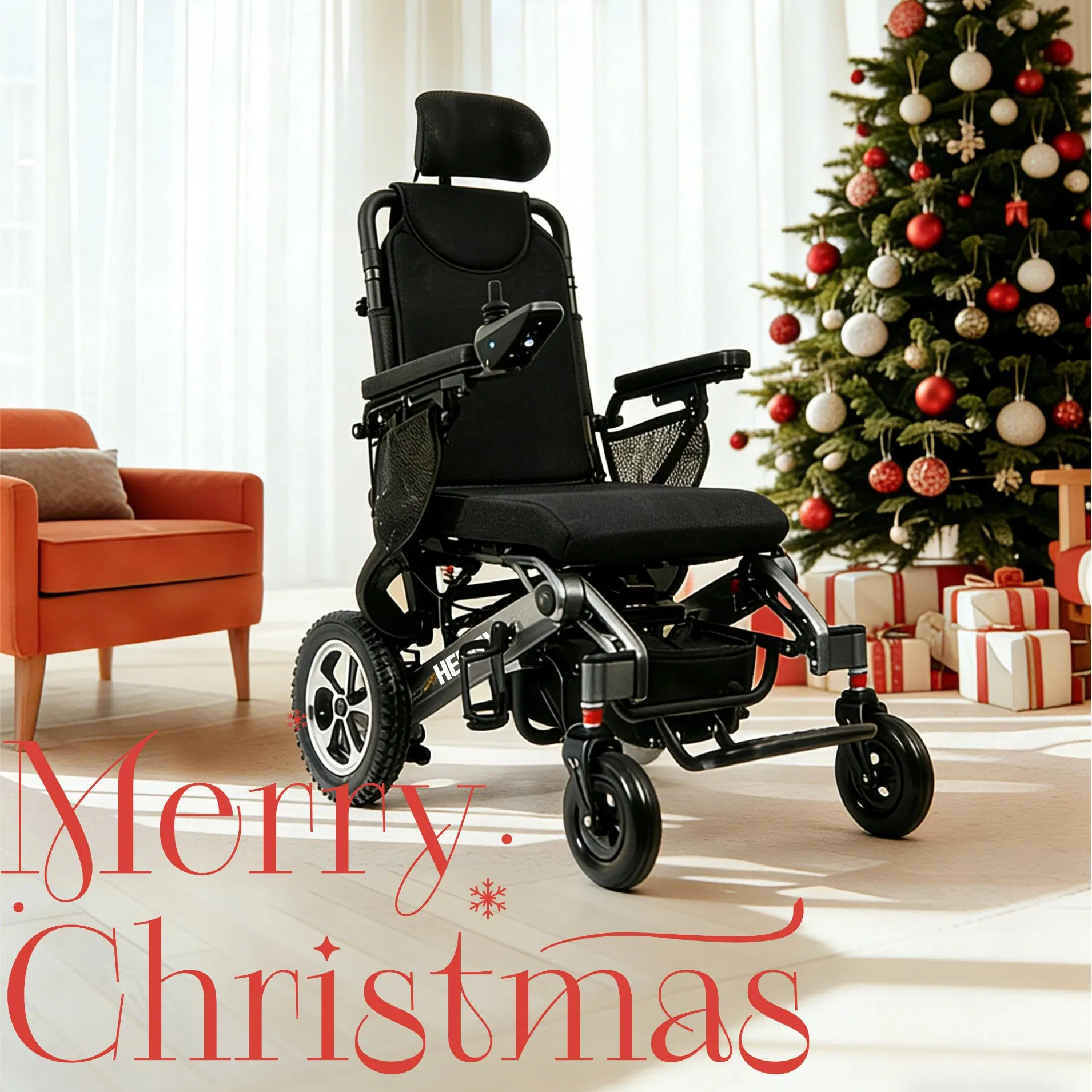 Yl-9005 CE Lightweight Fold Motorized Aluminum Alloy Portable Foldable Electric Climbing Stair Medical Folding Power Wheelchair for Elderly Disabled Handicapped