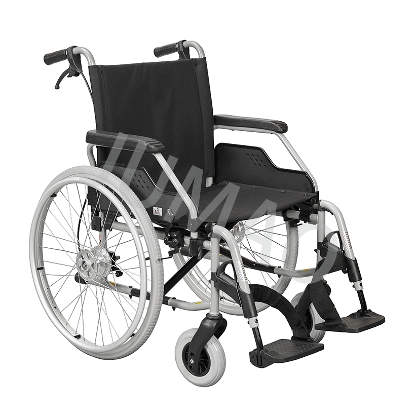 Aluminum Wheelchair, Color Selectable, Manual Wheelchair Bariatric with 300lb Load Capacity