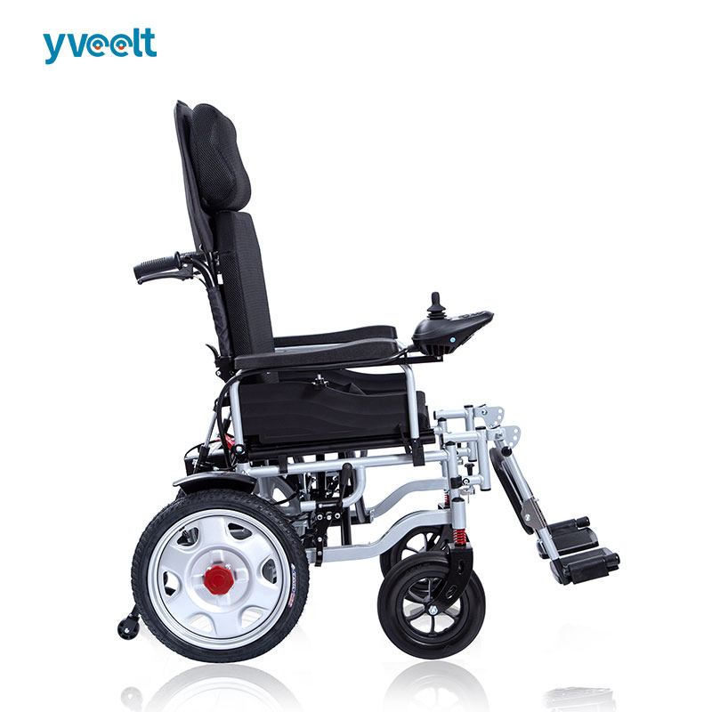 Yveelt 4 Wheels Mobility Wheel Chair Folding Electric Power Medical Lightweight Wheelchair Silla De Rueda with 500W Motors for Handicapped
