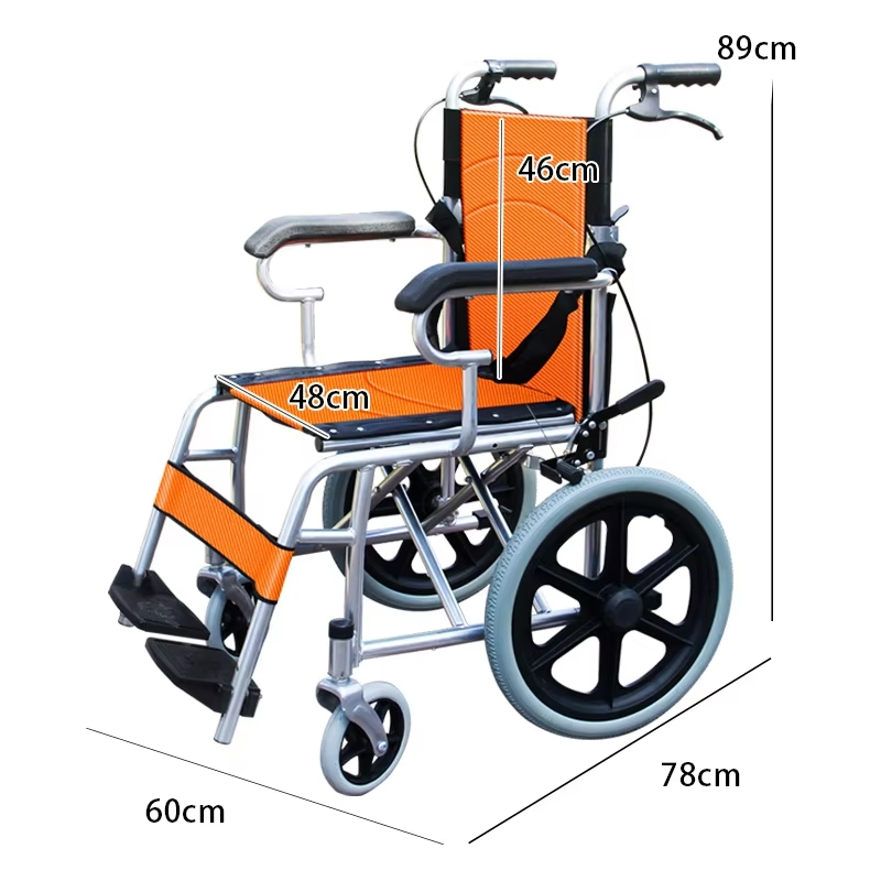 Medical Manual Cheap Foldable Lightweight Wheelchair Handicap Patients Wheelchairs for The Disabled
