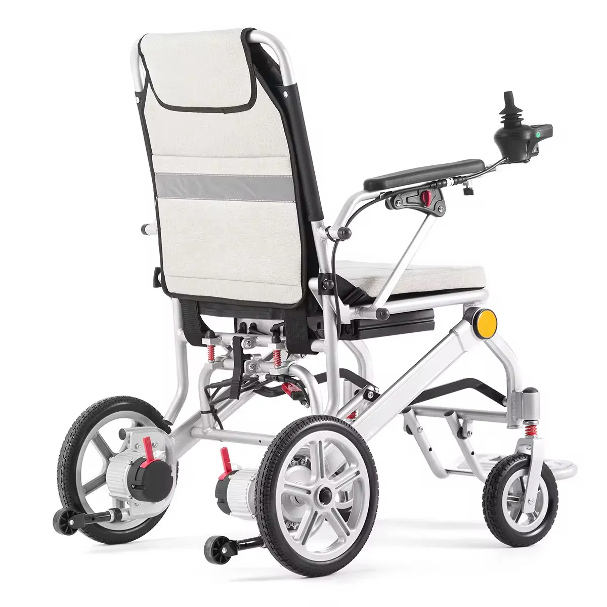 Electric Wheelchair Foldable Lightweight Aluminum Alloy Airplane Approved Disabled Carriage