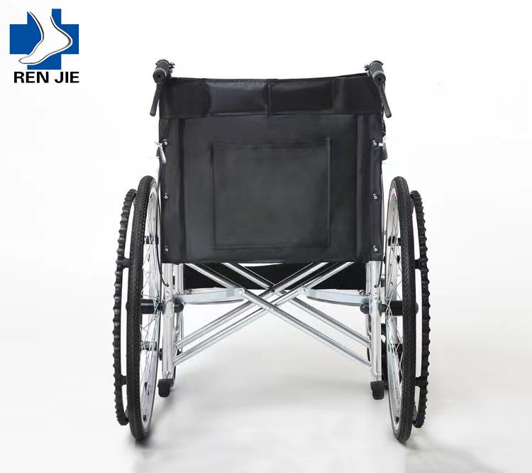 Steel Manual Folding Wheelchair Hospital Use Lightweight Wheelchair
