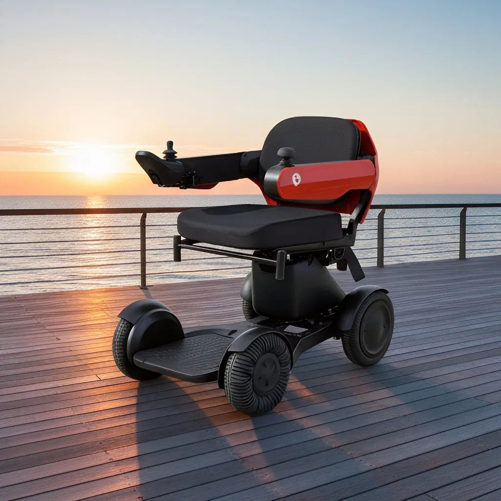 Foldable Energy-Efficient Electric Medical Wheelchair with Brake System