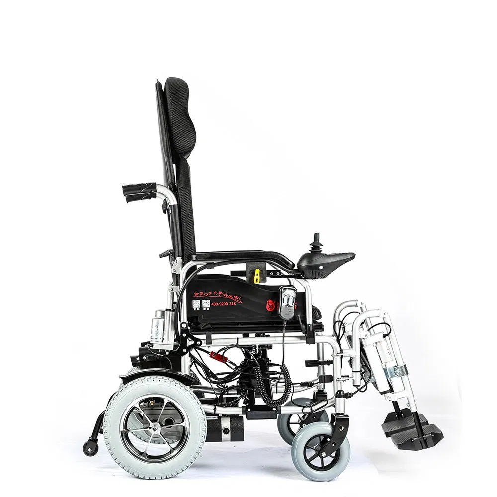 Compact and Foldable High Backrest Reclining Electric Wheelchair: Ideal for Seniors