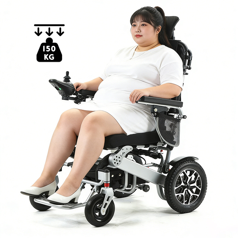 Folding Portable 500W Motor Reclining Electric Power Wheelchair for Adults