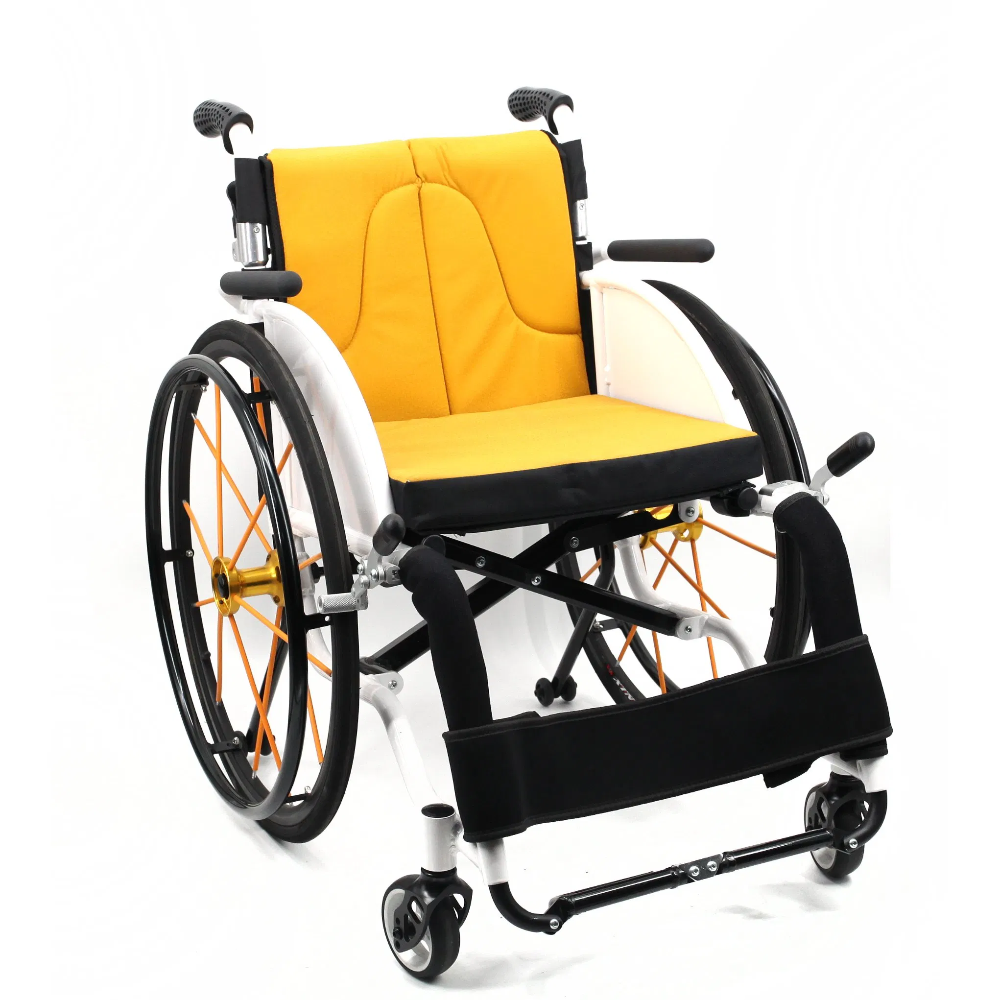 Ultralight Aluminum Recreational Leisure and Sports Wheelchair for Adult with Quick Release Rear Wheel
