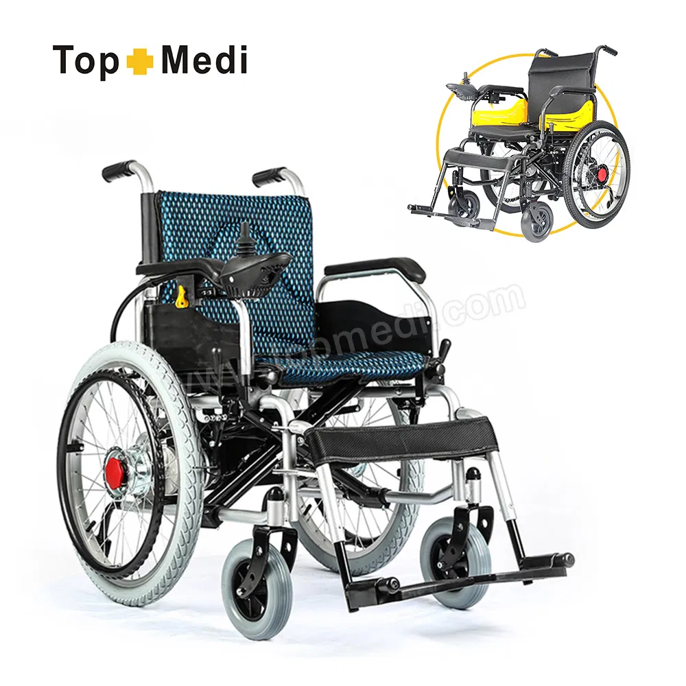 Rehabilitation Equipment Folding Power Wheel Chair Mobility Scooter Silla De Ruedas Lightweight Motorized Electric Wheelchair