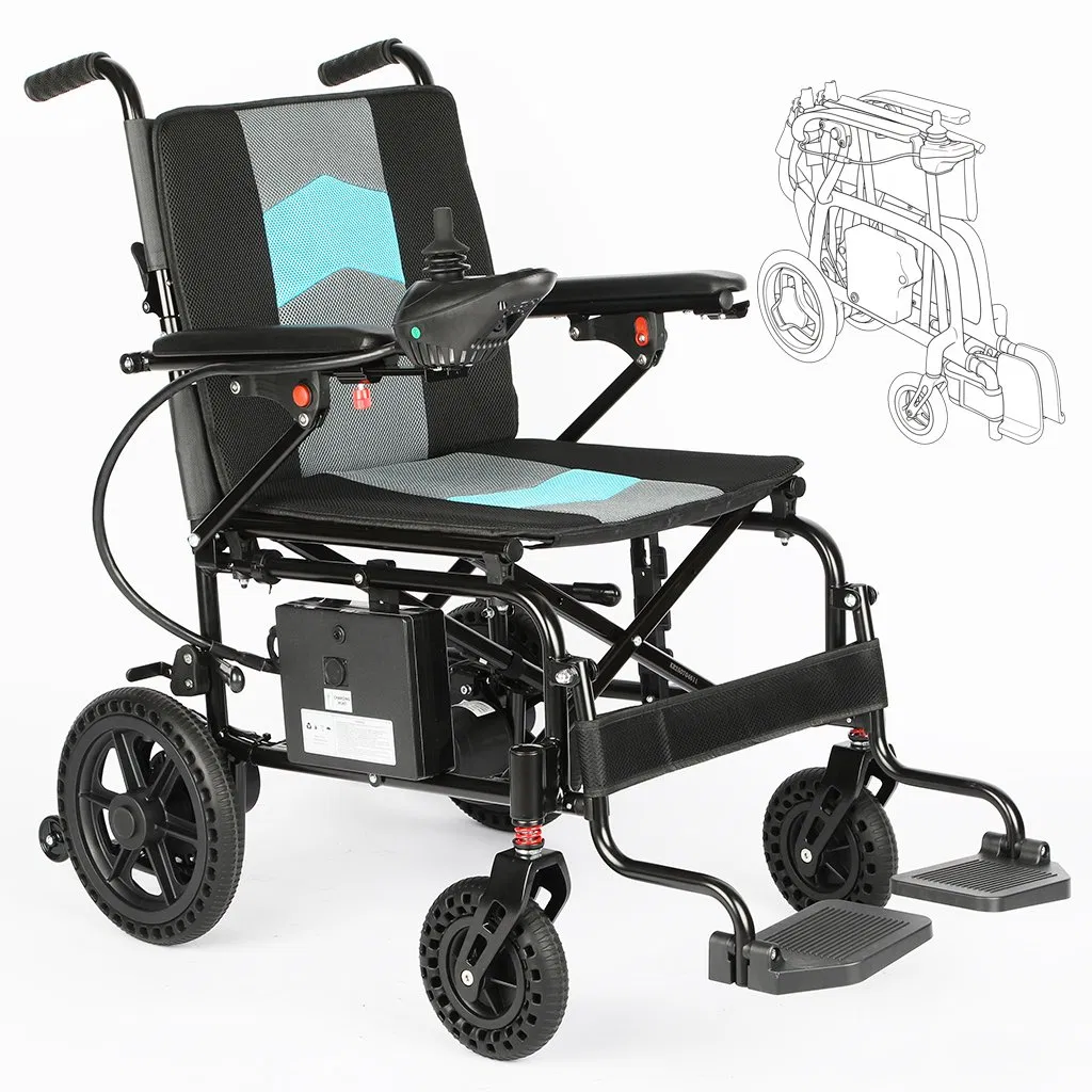 Electric Wheelchair Compact Power Wheelchair for Indoor Mobility
