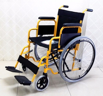 Customizable Affordable Manual Wheelchair with 24-Inch All-Terrain Wheels
